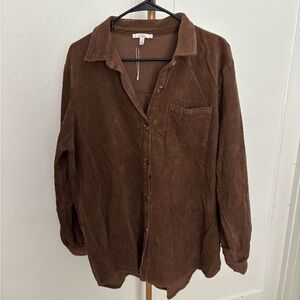 New Unisex Corduroy Oversized Jacket